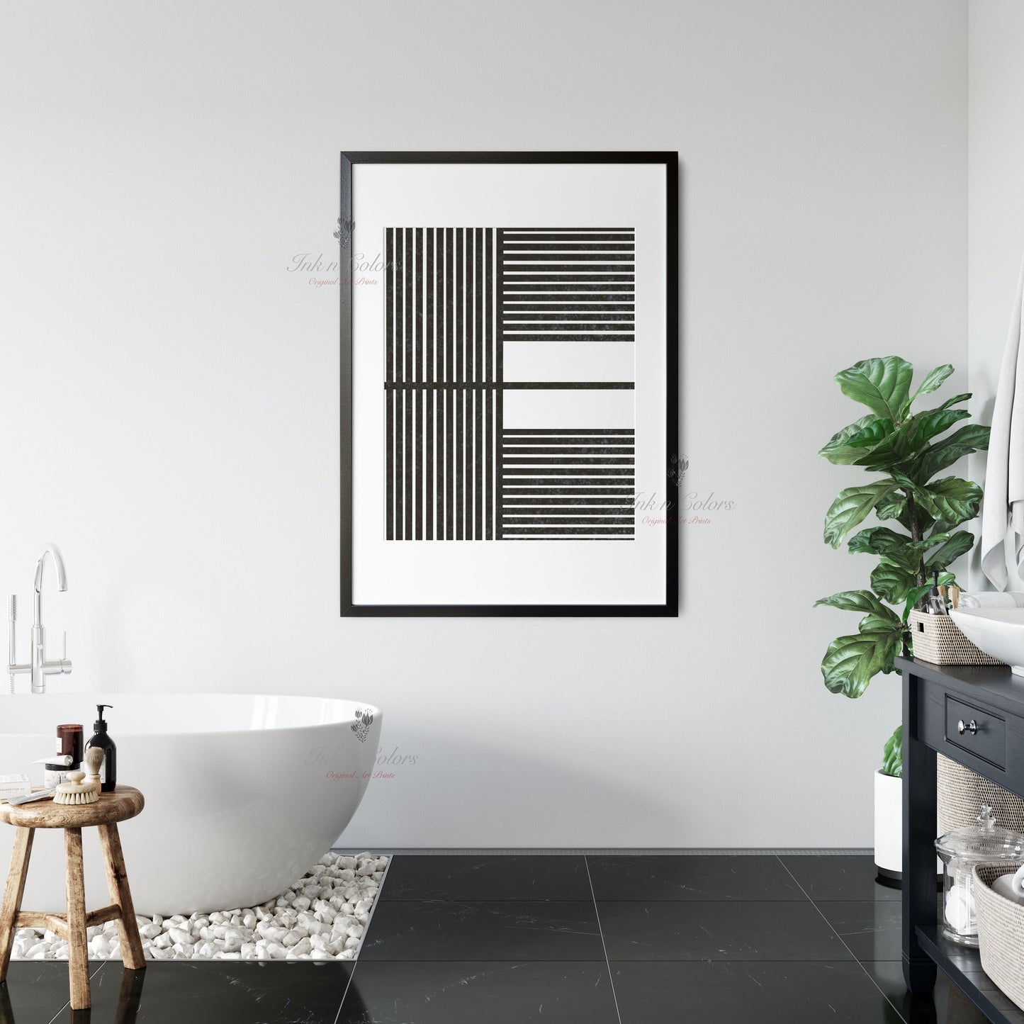 Alphabet E 2 |  A-Z prints | Line Art Collection | Minimalist Art