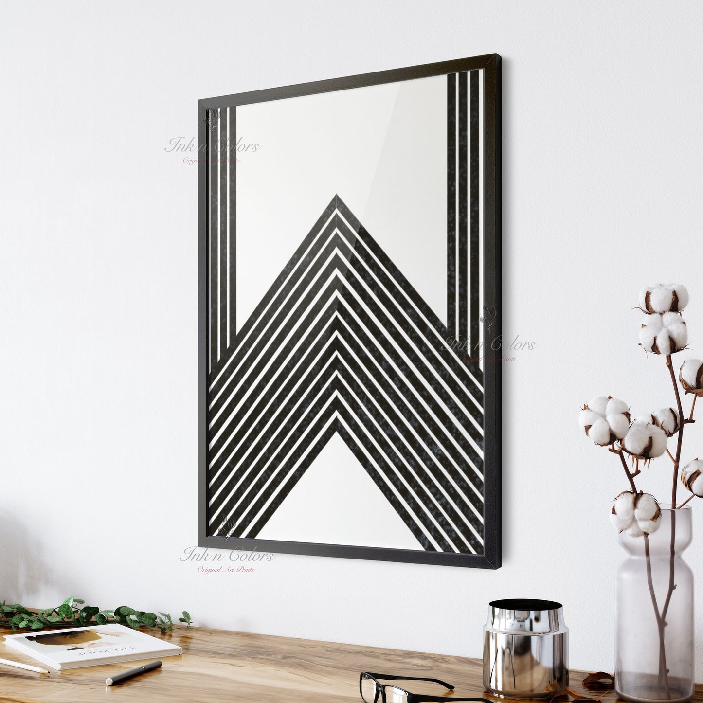 Alphabet W |  A-Z prints | Line Art Collection | Minimalist Art