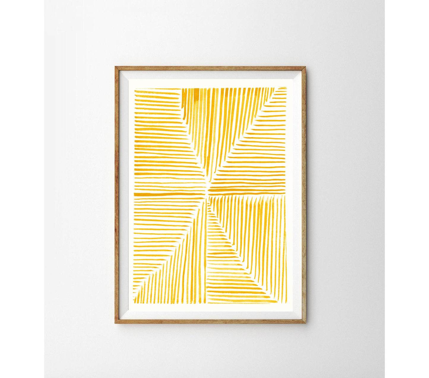 Yellow Watercolor | Line Art Collection | Minimalist Art #1