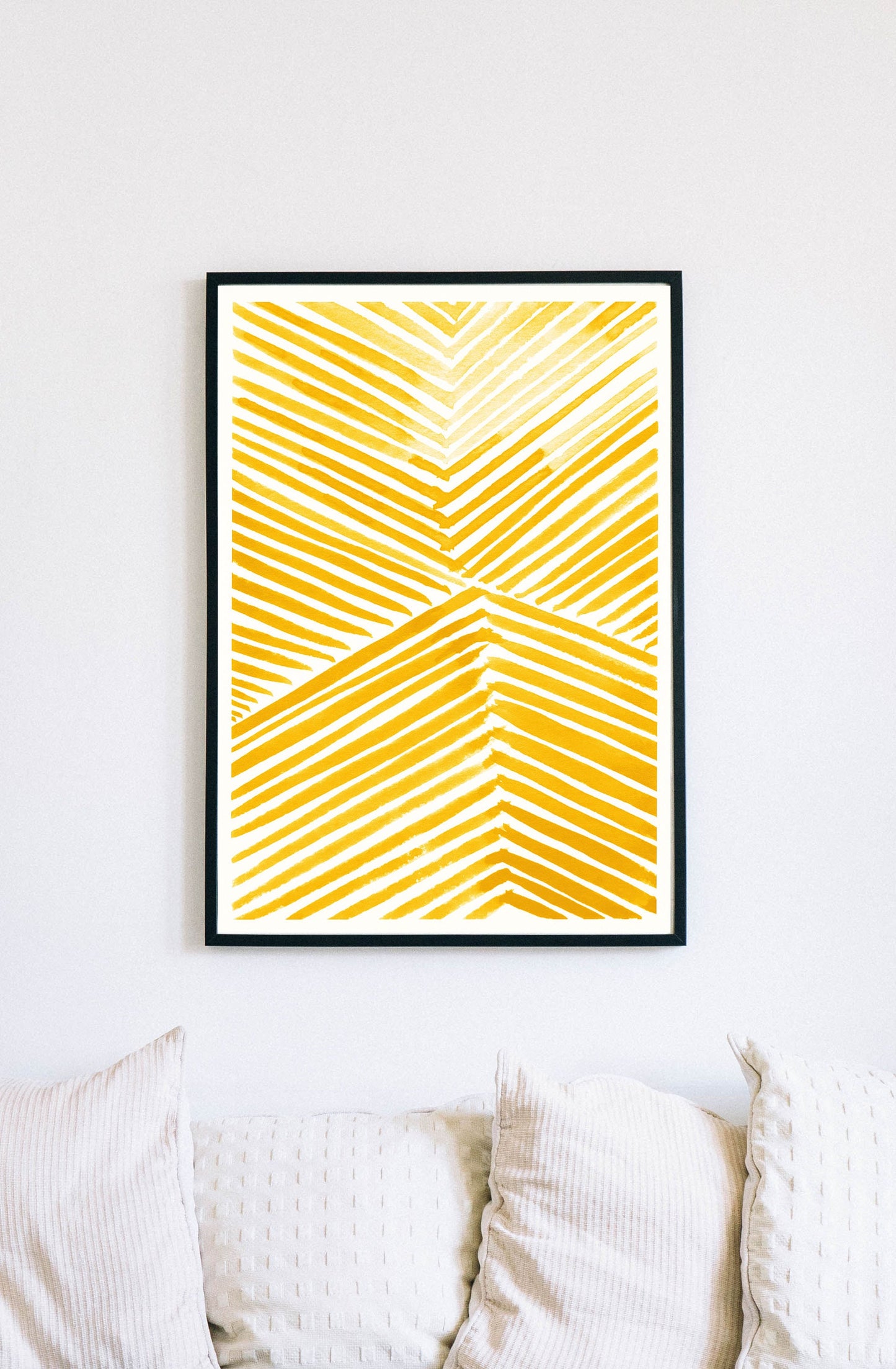 Yellow Watercolor | Line Art Collection | Minimalist Art #2