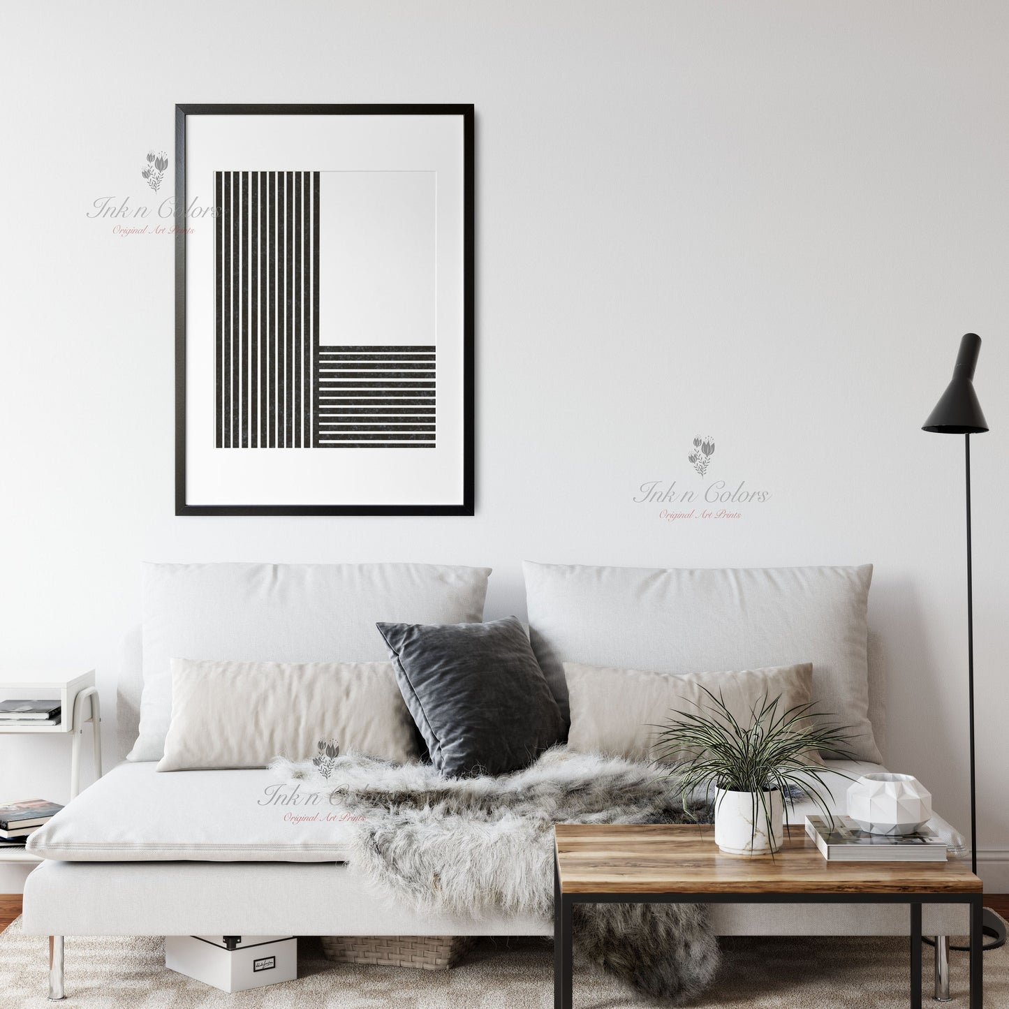 Alphabet L |  A-Z prints | Line Art Collection | Minimalist Art