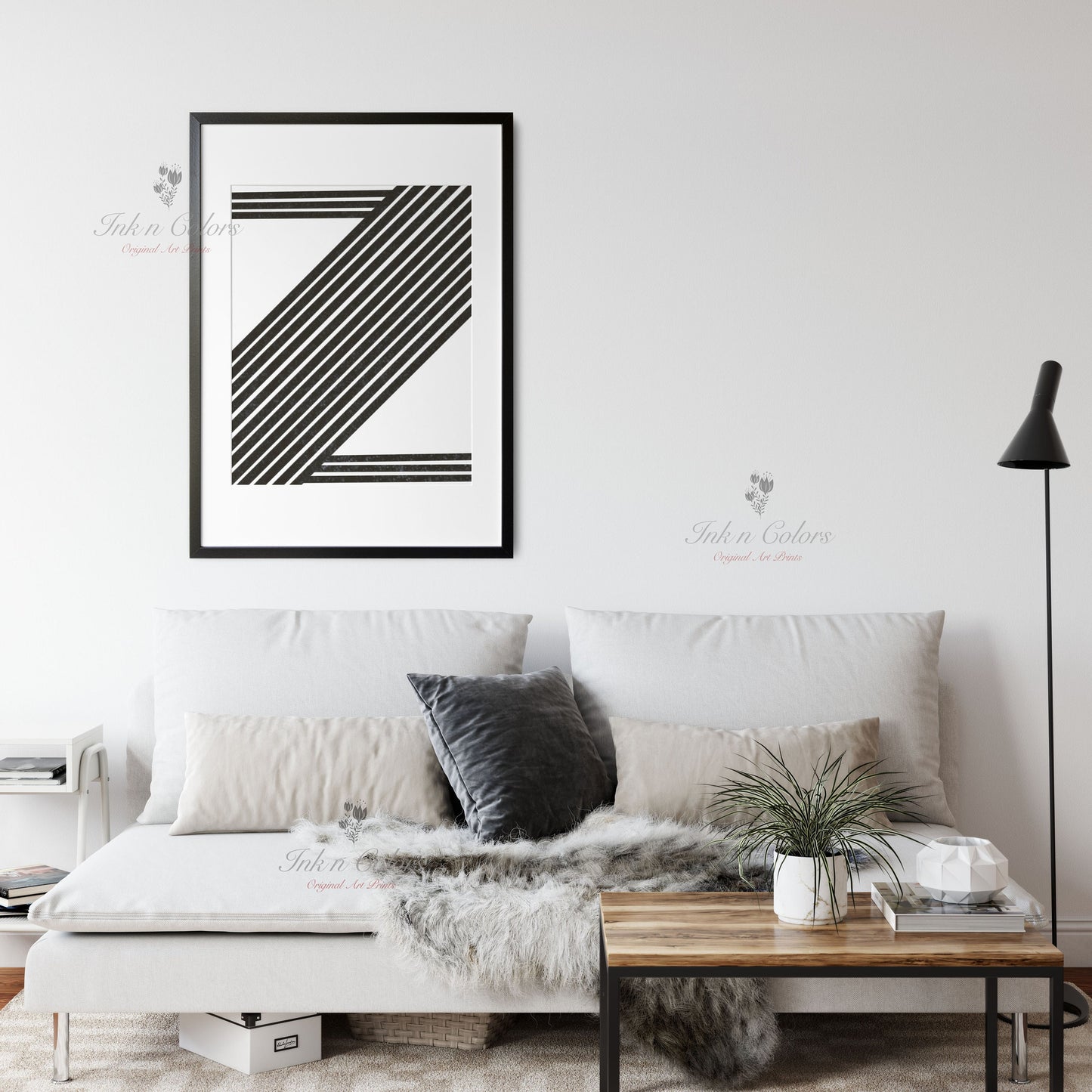 Alphabet Z |  A-Z prints | Line Art Collection | Minimalist Art