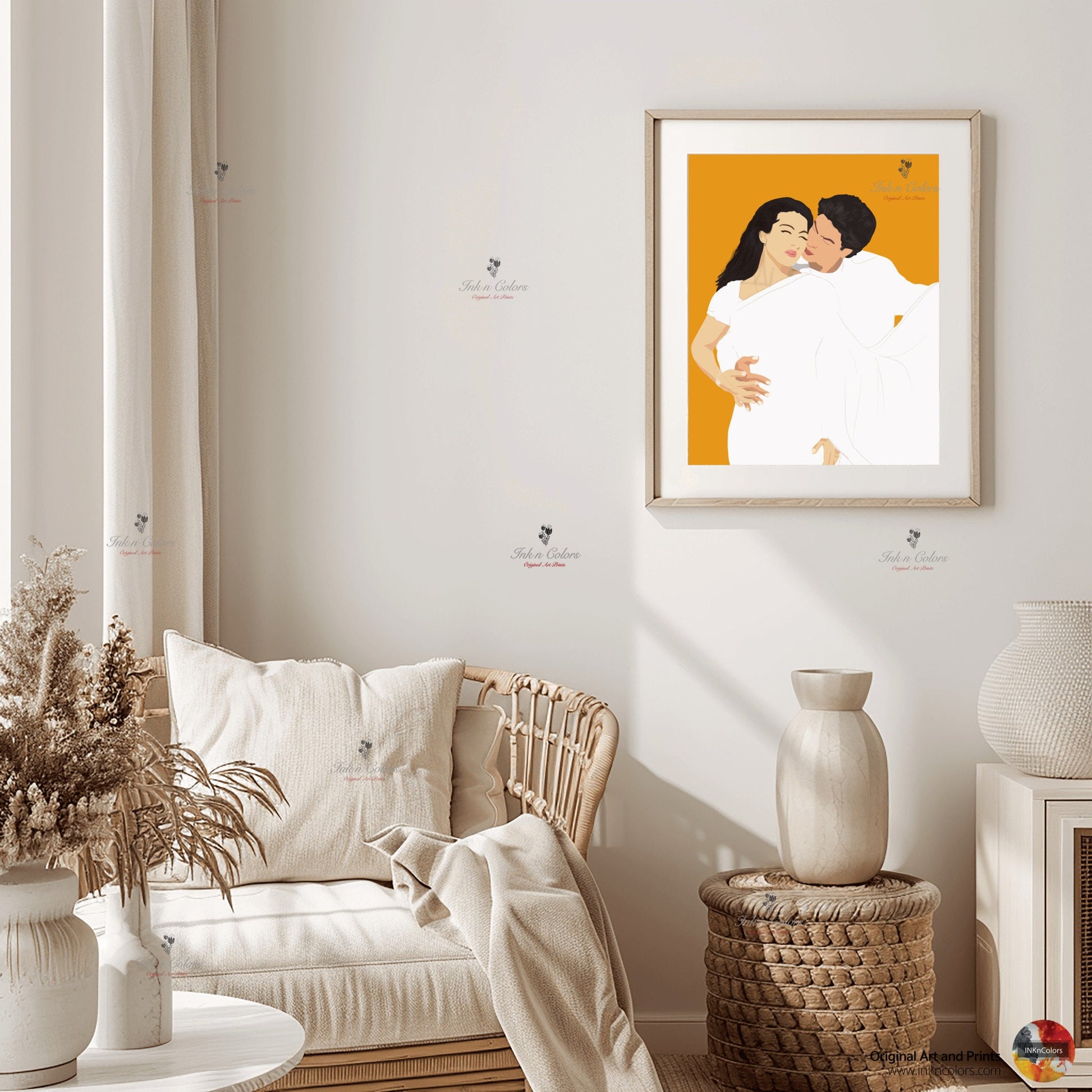 Bollywood Art,Dilwale,Movie Poster,Indian Films,Wall Decor,Desi filmArt Print,Drawing,Retro Poster,Vintage film Poster,UNFRAMED Art Print