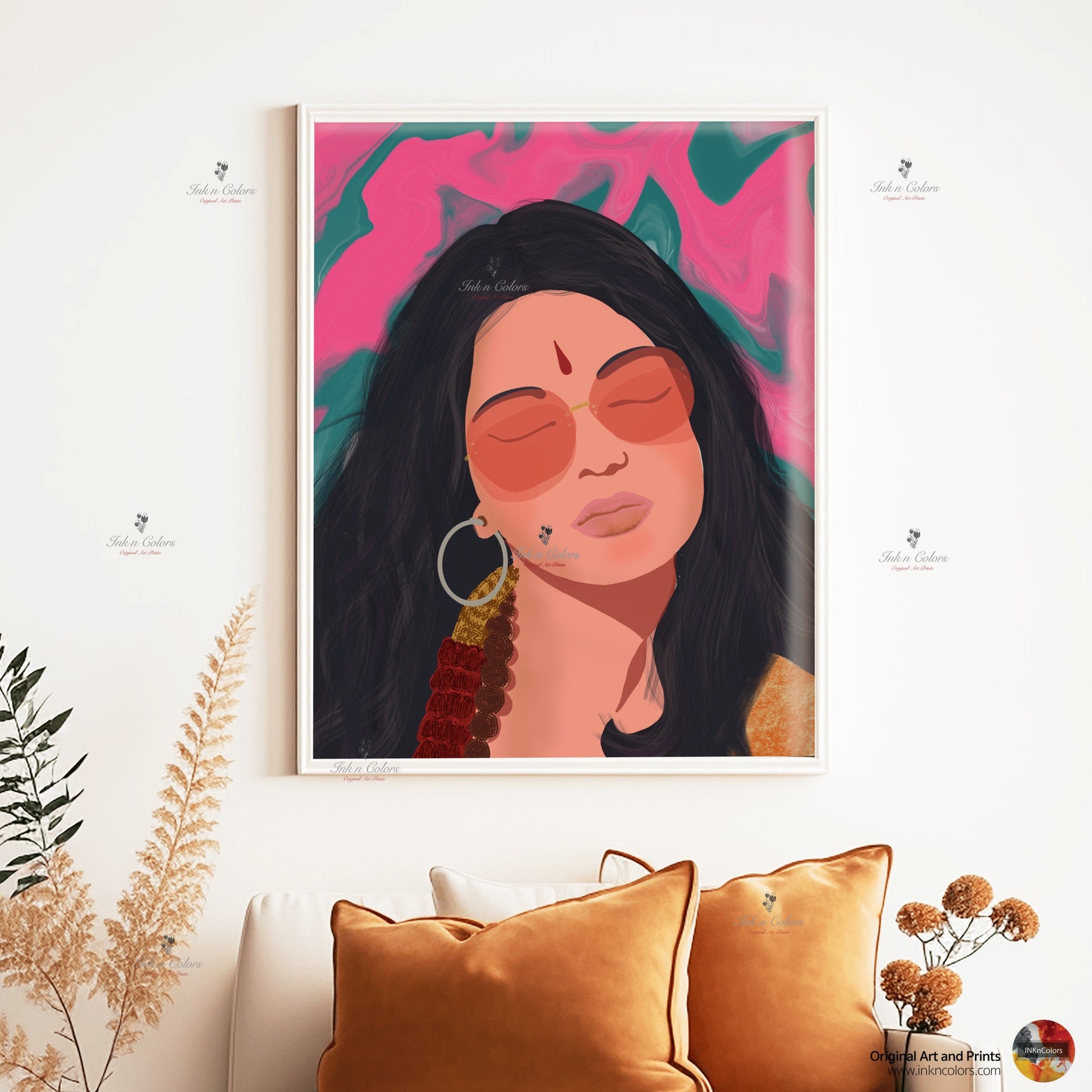 Bollywood Art,PB,Movie Poster,Indian Films,Wall Decor,Desi Art Print,Drawing,Retro Poster,Vintage film Poster Print,UNFRAMED Art Print