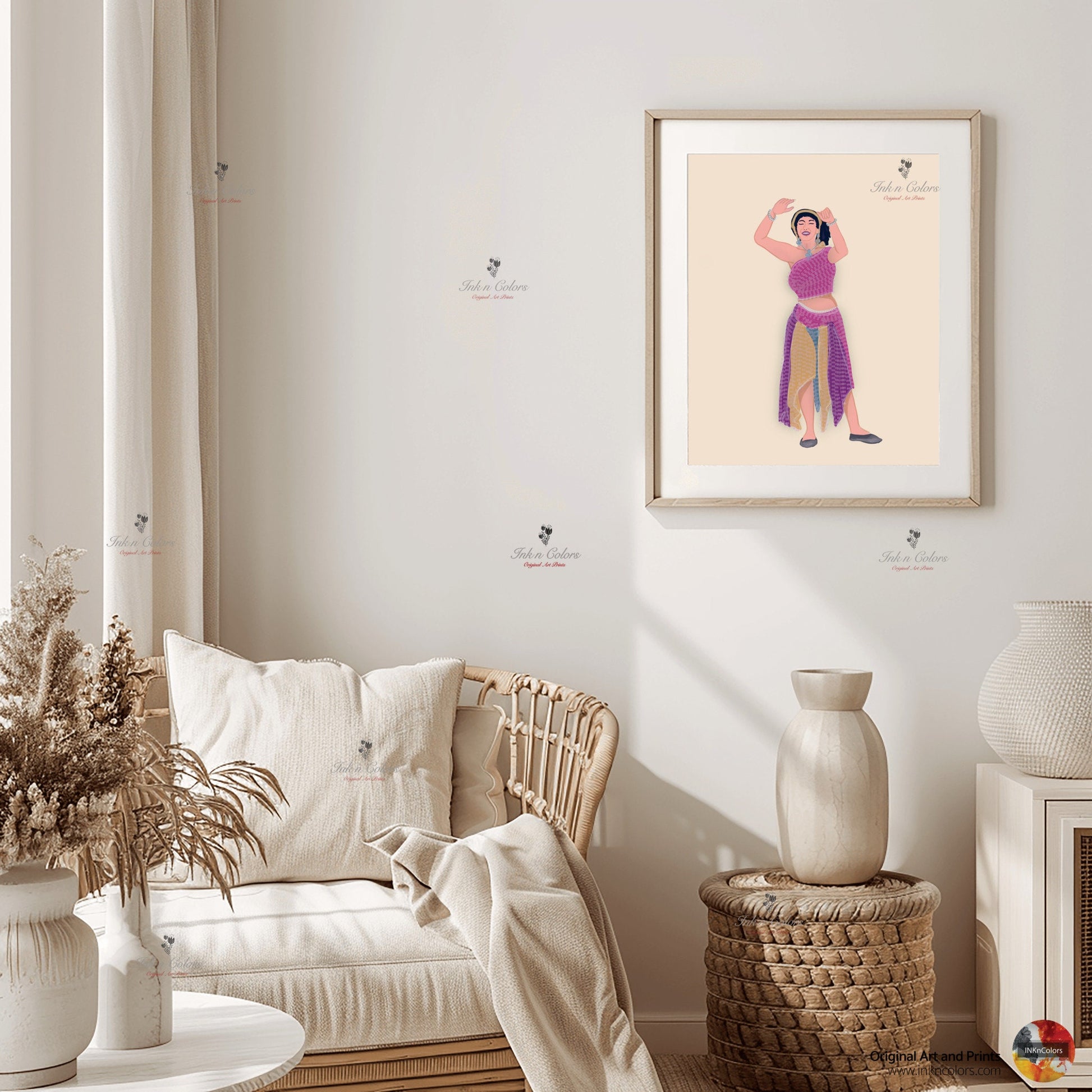 Bollywood Art,Tezaab 1988,Movie Poster,Indian Films,Wall Decor,Desi Art Print,Drawing,Retro Poster,Vintage film Poster,UNFRAMED Art Print
