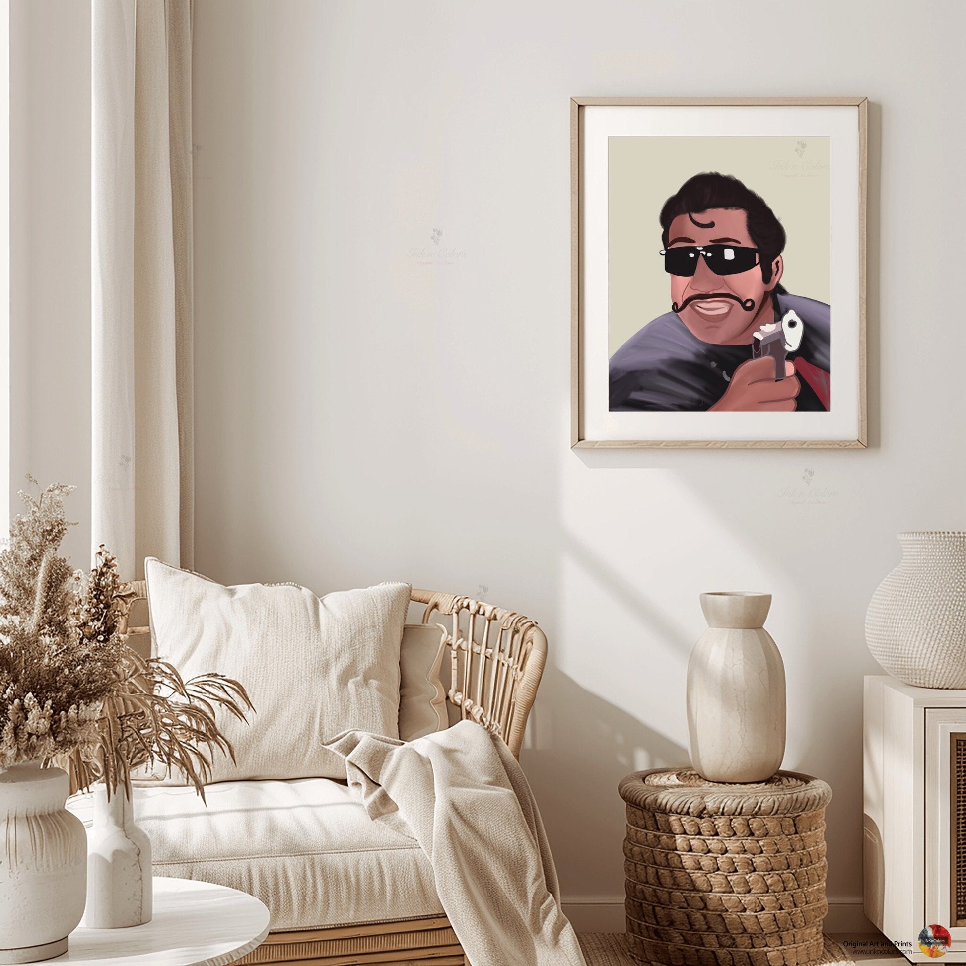 Bollywood Art,Gogo,Movie Poster,Indian Films,Wall Decor,Desi Art Print,Drawing,Retro Poster,Vintage film Poster,,UNFRAMED Art Print
