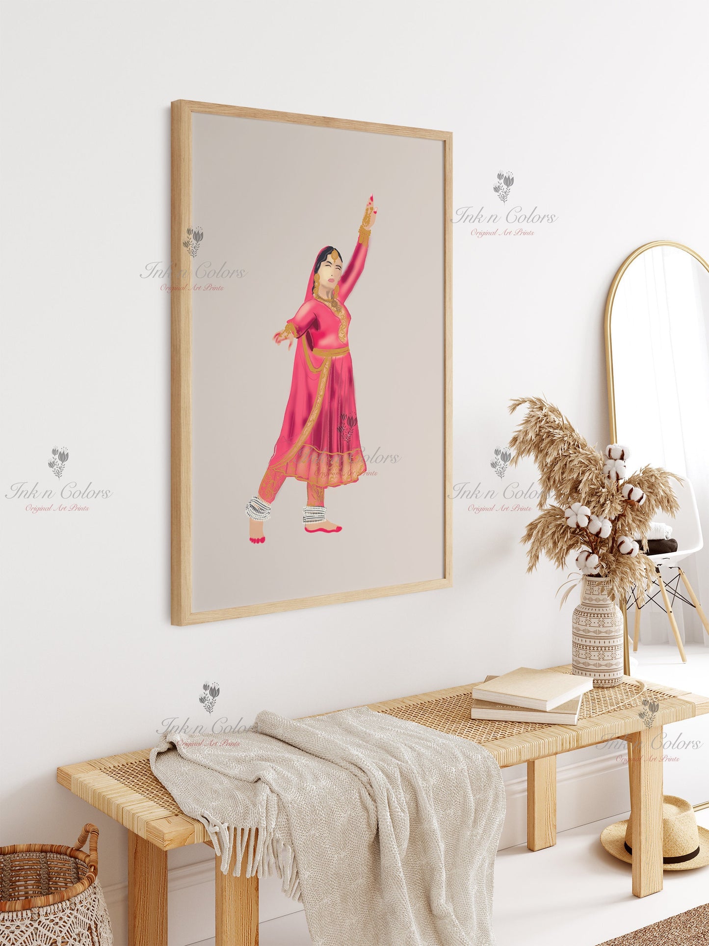 Bollywood Art-Pakeezah #2,Movie Poster,Indian Films,Wall Decor,Desi Art Print,Drawing,Retro Poster,Digital Illustration|Vintage film Poster