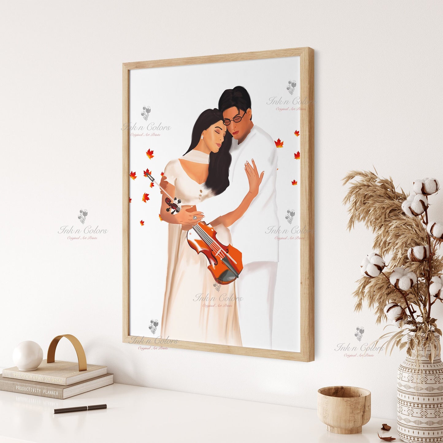 Bollywood Art-Mohabbatein2,Movie Poster,Indian Films,Wall Decor,Desi Art Print,Drawing,Retro Poster,Digital Illustration,Vintage film Poster