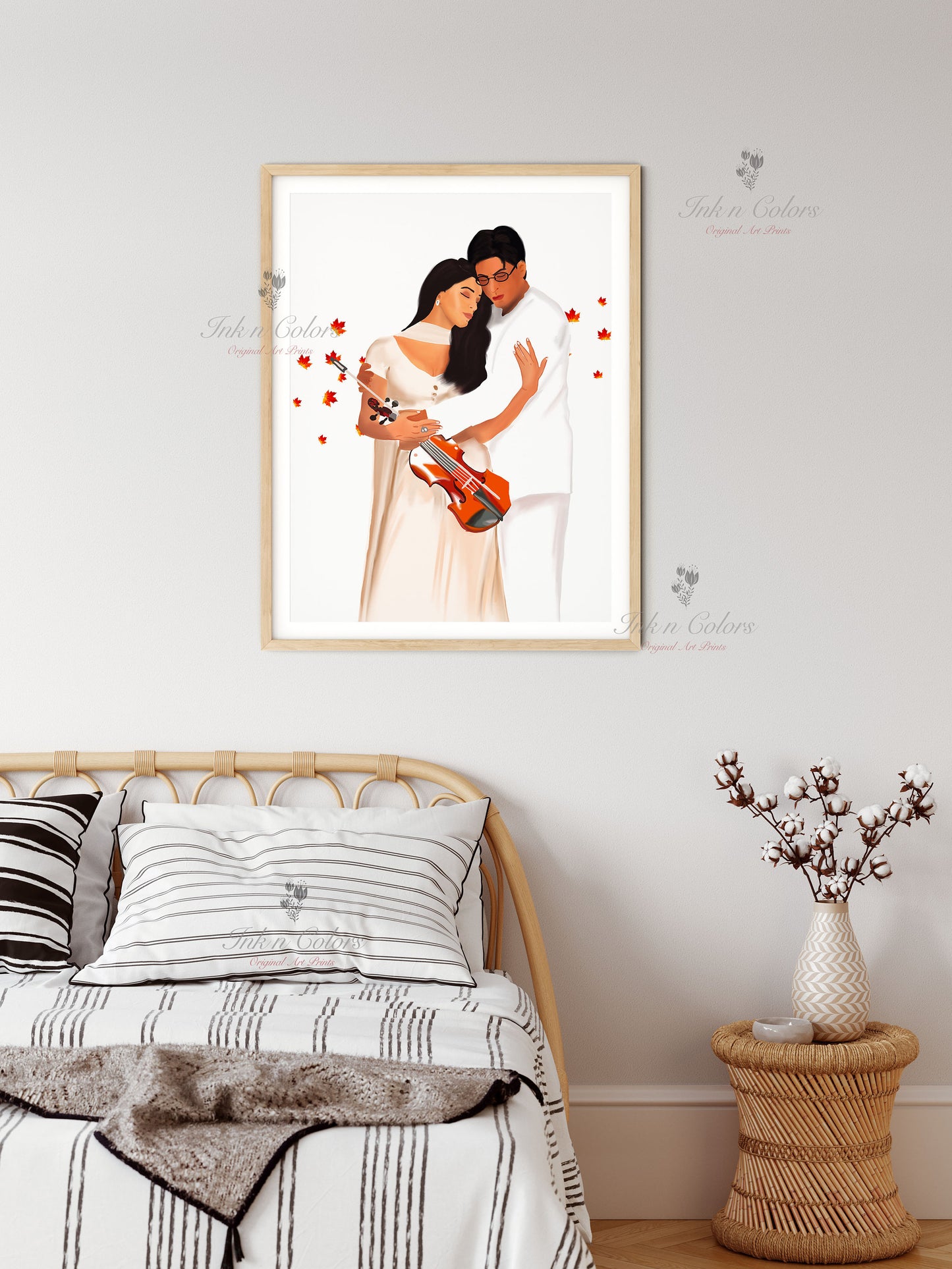 Bollywood Art-Mohabbatein2,Movie Poster,Indian Films,Wall Decor,Desi Art Print,Drawing,Retro Poster,Digital Illustration,Vintage film Poster