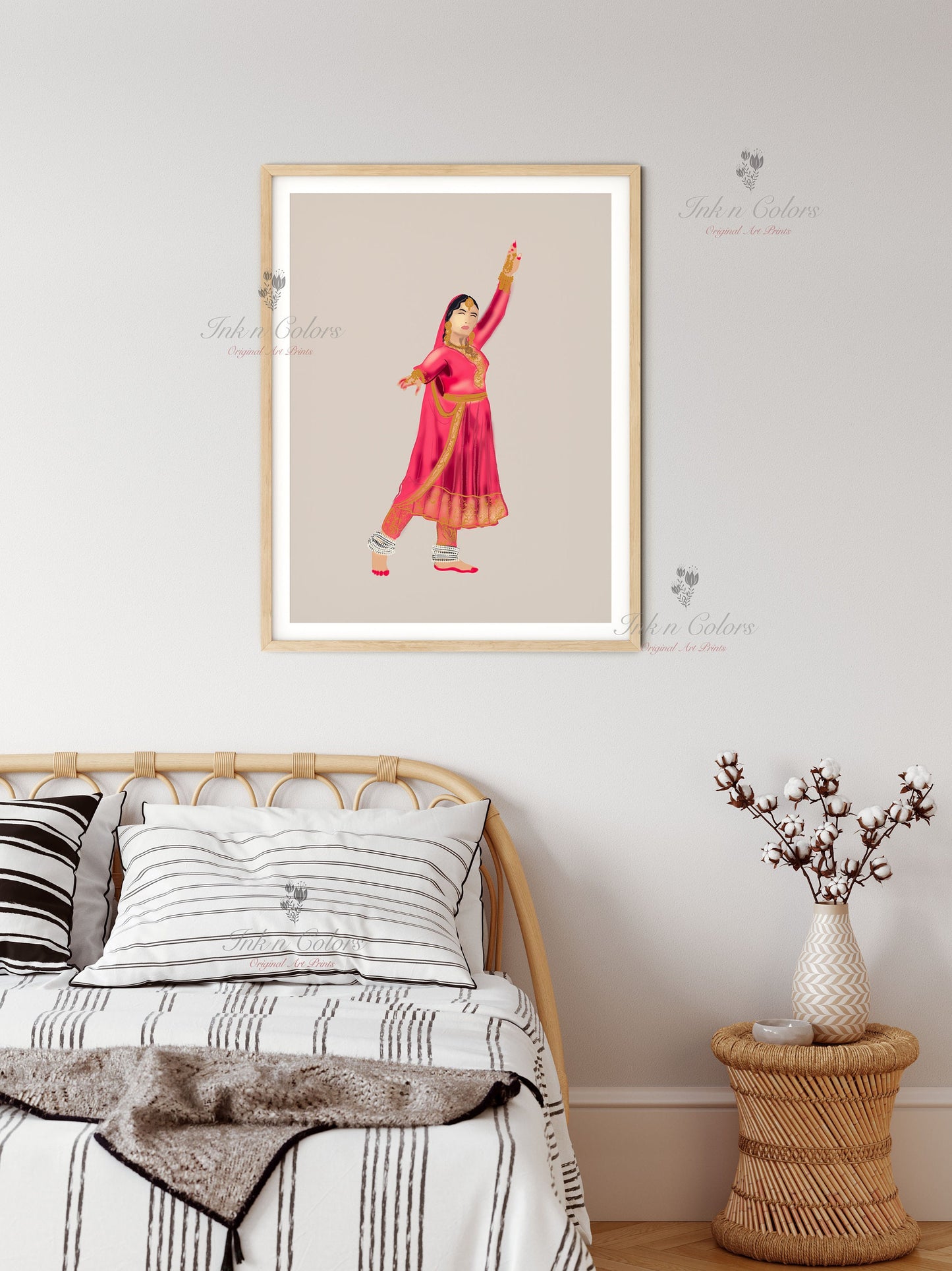 Bollywood Art-Pakeezah #2,Movie Poster,Indian Films,Wall Decor,Desi Art Print,Drawing,Retro Poster,Digital Illustration|Vintage film Poster