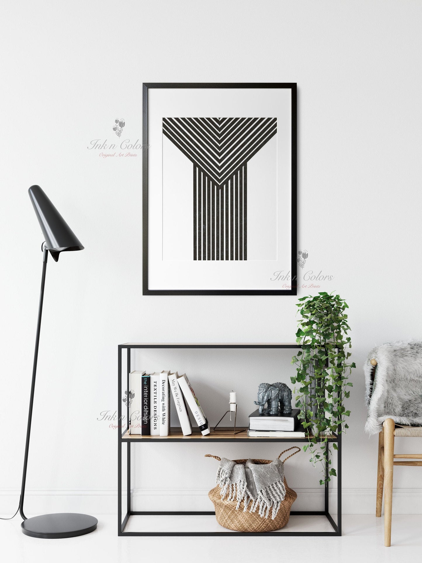 Alphabet Y |  A-Z prints | Line Art Collection | Minimalist Art